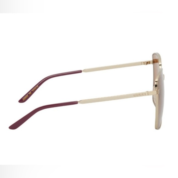 Gucci Gold Square Sunglasses GG0802S - Picture 2 of 6